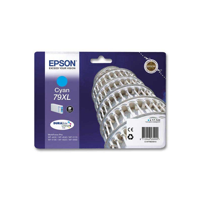 Cartouche Epson C13T790240 cyan  - Fiducial