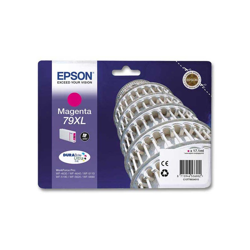 Cartouche Epson C13T790340magenta  - Fiducial