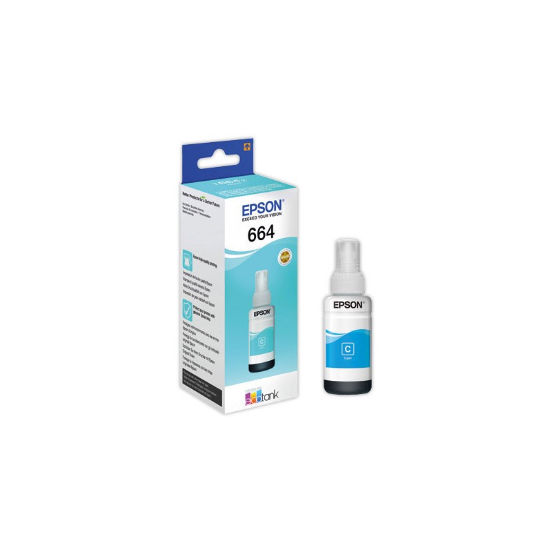 Recharge Jet d'encre EPSON T6642 cyan  - Fiducial