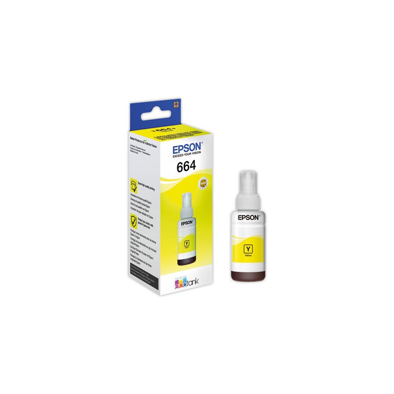 Recharge Jet d'encre EPSON T6644 jaune  - Fiducial
