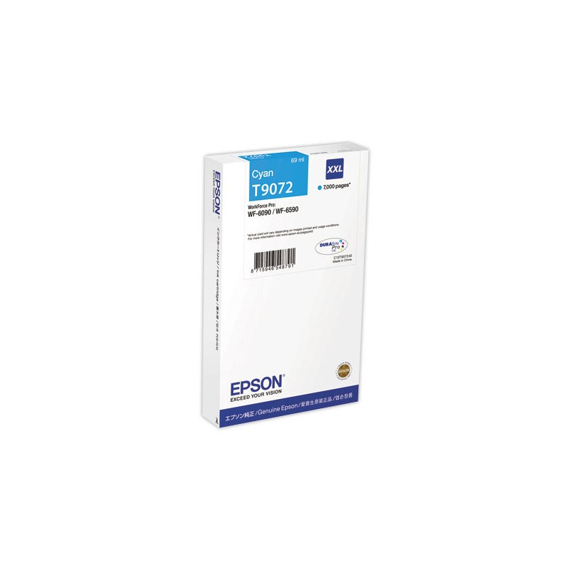 Cartouche EPSON T9072 CYAN  - Fiducial