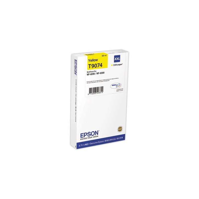 Cartouche EPSON T9074 JAUNE  - Fiducial