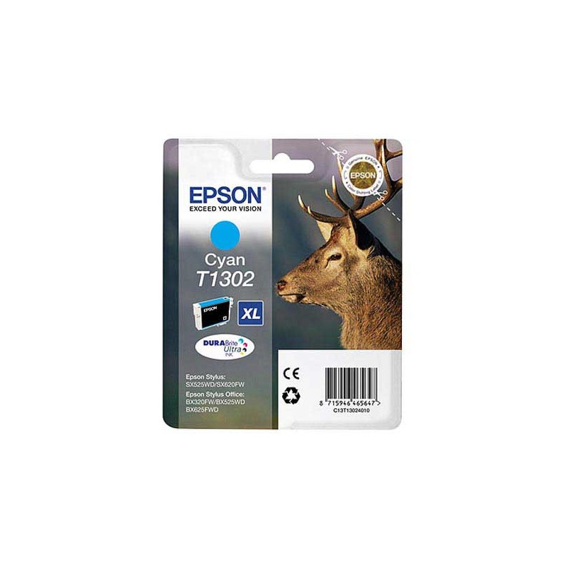 Cartouche EPSON T130 cyan  - Fiducial