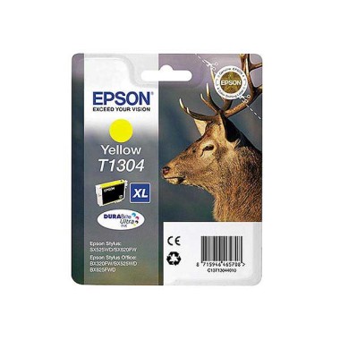 Cartouche EPSON T130 jaune Cerf  - Fiducial