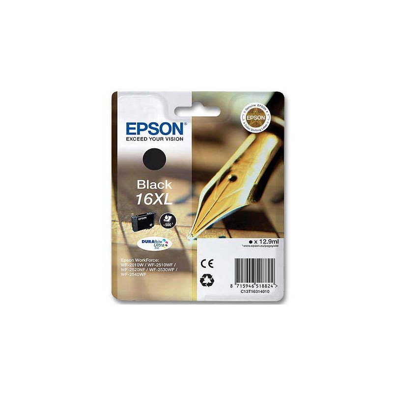 Cartouche Epson T1631 noire  - Fiducial