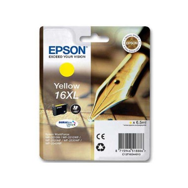 Cartouche Epson T1634 jaune  - Fiducial