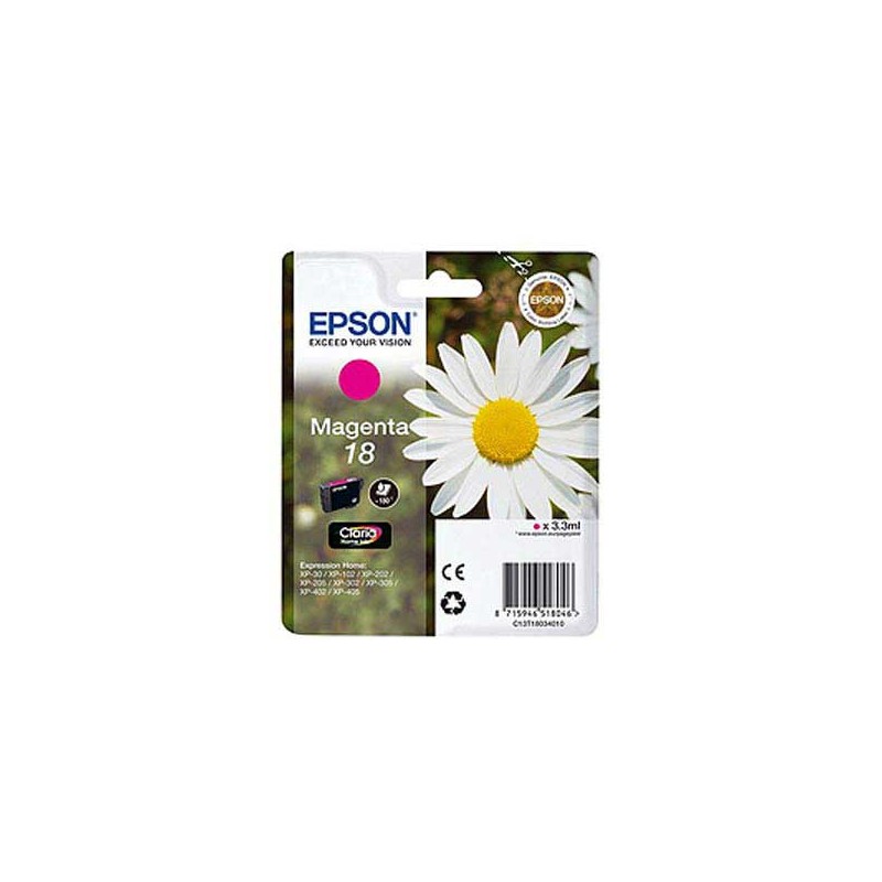 Cartouche EPSON T180 magenta Paquerette  - Fiducial