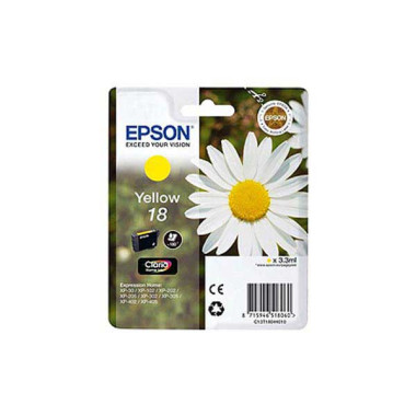 Cartouche EPSON T180 jaune Paquerette  - Fiducial