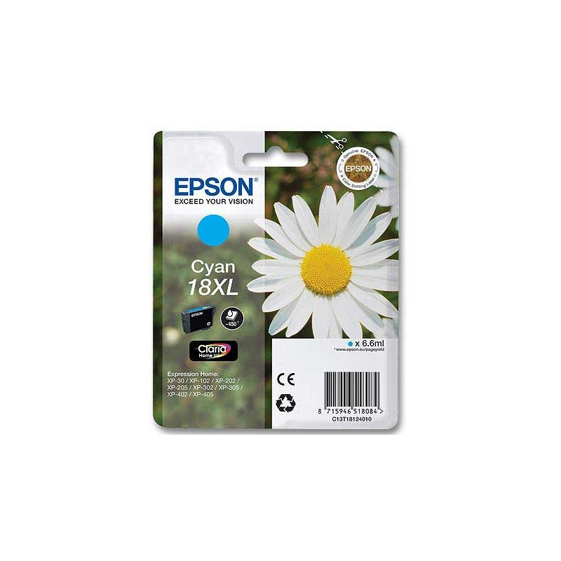 Cartouche Epson T1812 cyan  - Fiducial