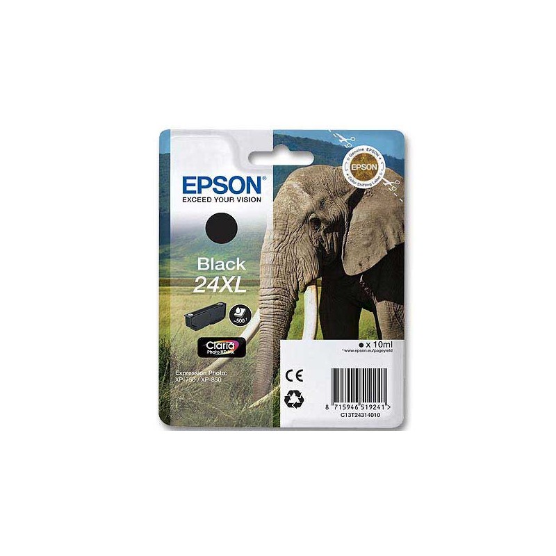 Cartouche Epson T2431 noire  - Fiducial