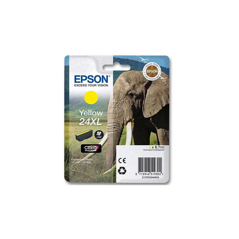 Cartouche Epson T2434 jaune  - Fiducial