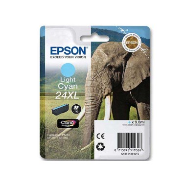 Cartouche Epson T2435 cyan clair  - Fiducial