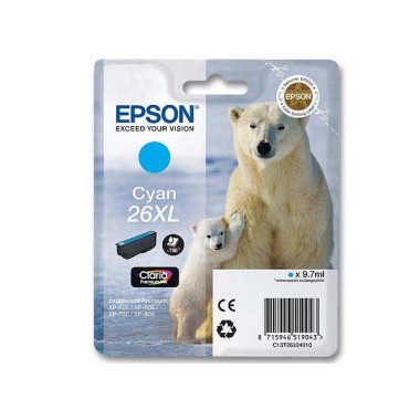 Cartouche Epson T2632 cyan  - Fiducial