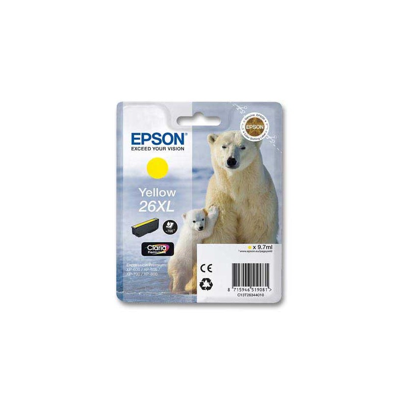 Cartouche Epson T2634 jaune  - Fiducial