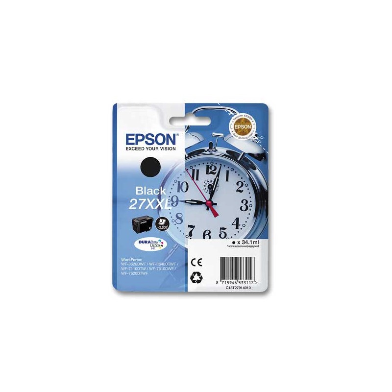 Cartouche Epson T2791 noire  - Fiducial