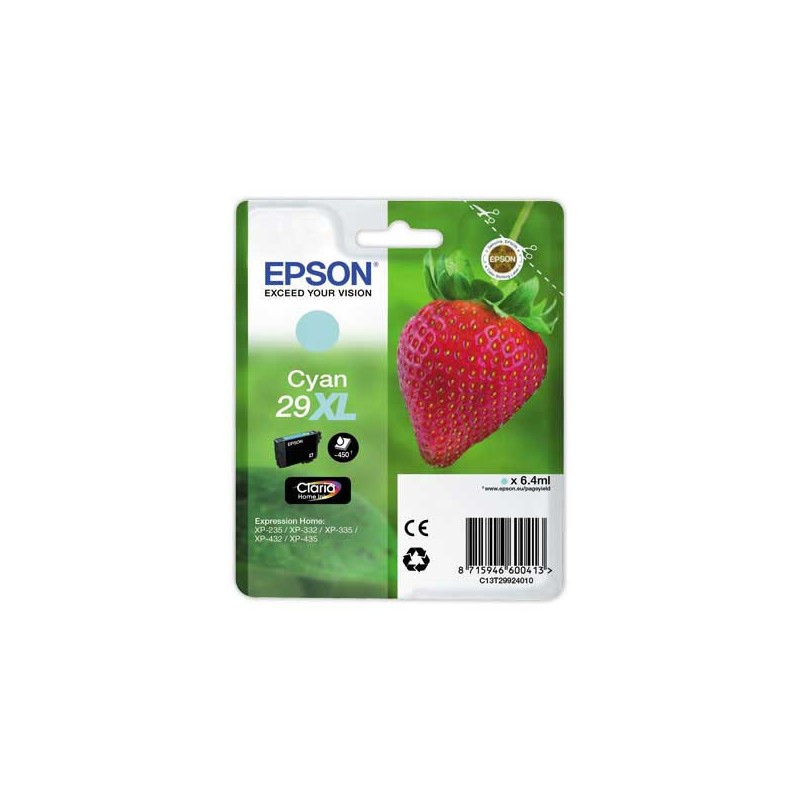 Cartouche EPSON C13T299240 cyan  - Fiducial