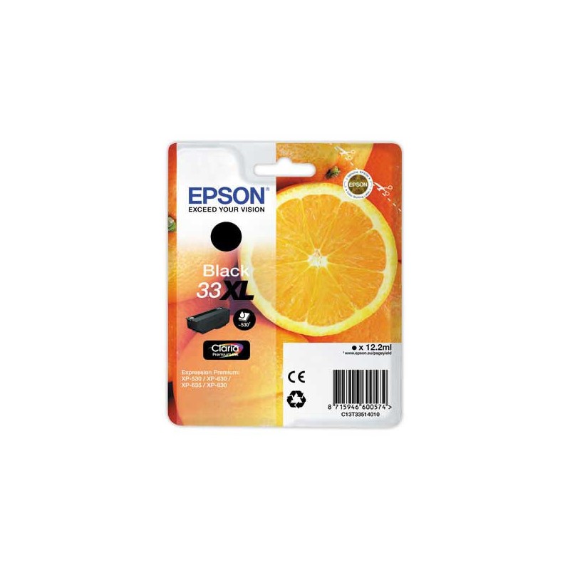 Cartouche EPSON C13T33514010 noire  - Fiducial