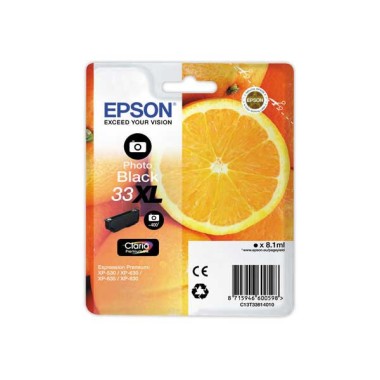Cartouche EPSON C13T33614010 noire photo  - Fiducial