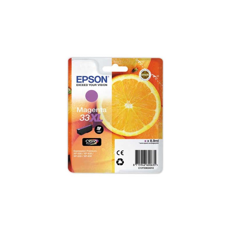 Cartouche EPSON C13T33634012 magenta  - Fiducial