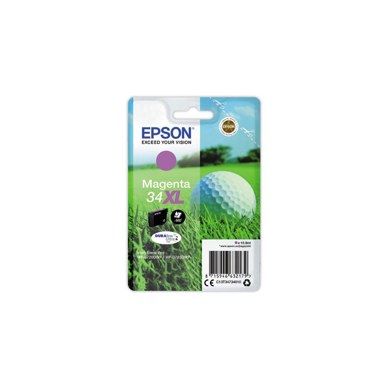Cartouche Epson T347XL N34 Magenta  - Fiducial