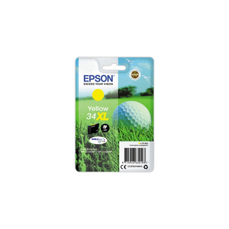 Cartouche Epson T347XL N34 Yellow  - Fiducial