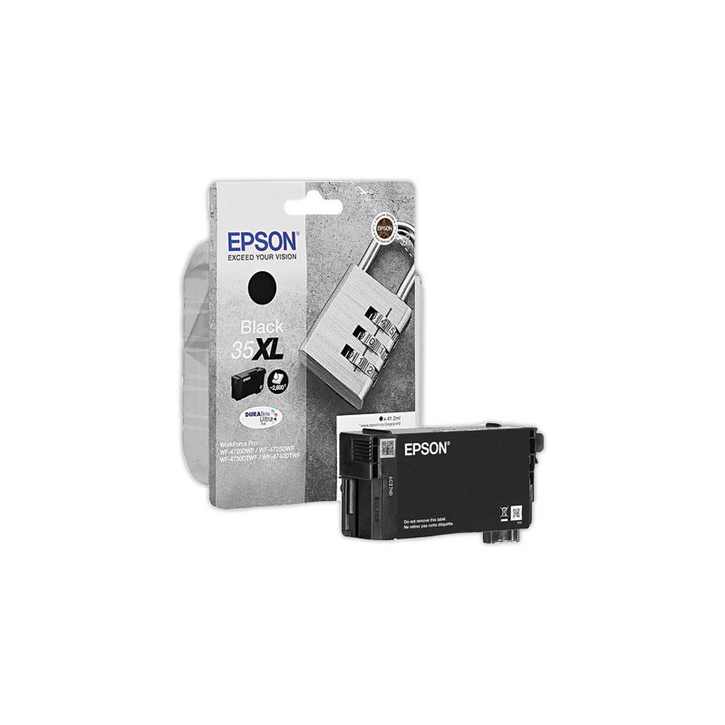 Cartouche Jet d'encre EPSON 35XL noir  - Fiducial