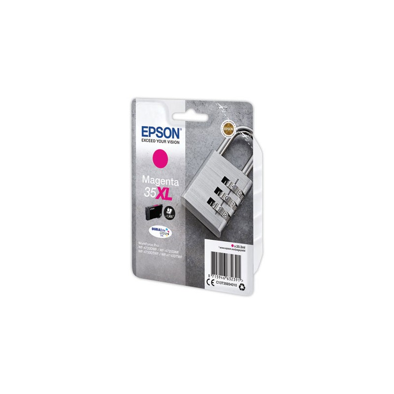 Cartouche Jet d'encre EPSON 35XL magenta  - Fiducial