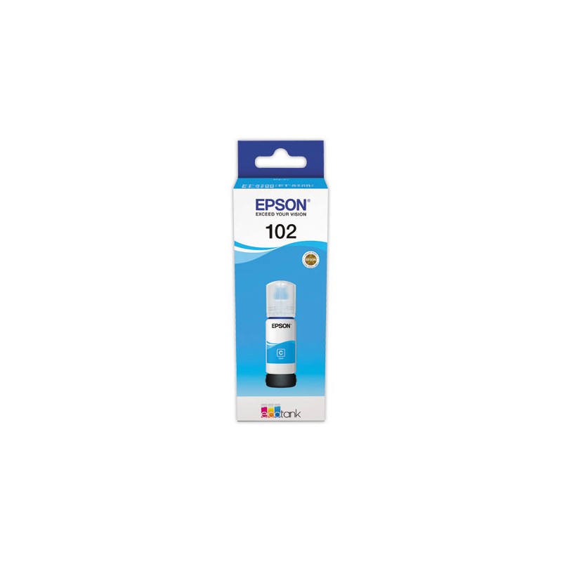 Recharge Jet d'encre EPSON 102 CYAN  - Fiducial