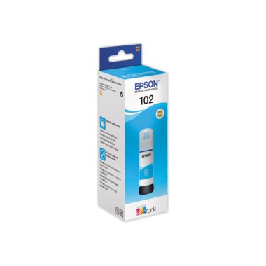 Bouteille d'encre cyan EPSON 102 ECOTANK  - Fiducial