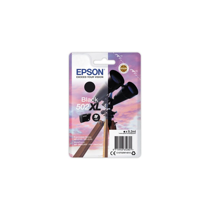 Cartouche Epson 502XL noire  - Fiducial