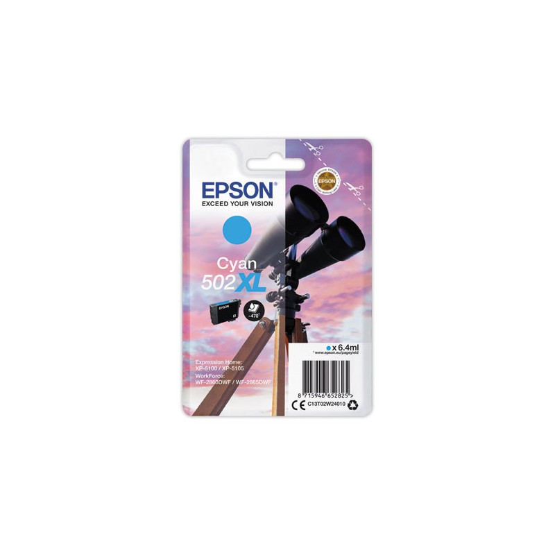 Cartouche Epson 502XL cyan  - Fiducial