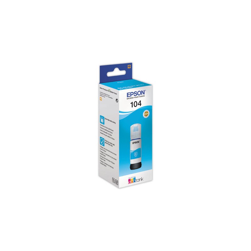Recharge Jet d'encre EPSON 104 CYAN  - Fiducial