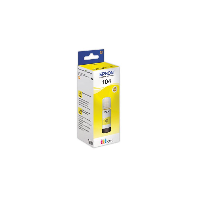 Recharge Jet d'encre EPSON 104 jaune  - Fiducial