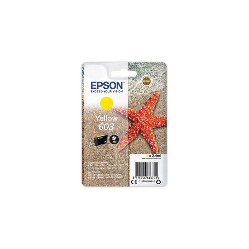 Cartouche Epson 603 jaune  - Fiducial