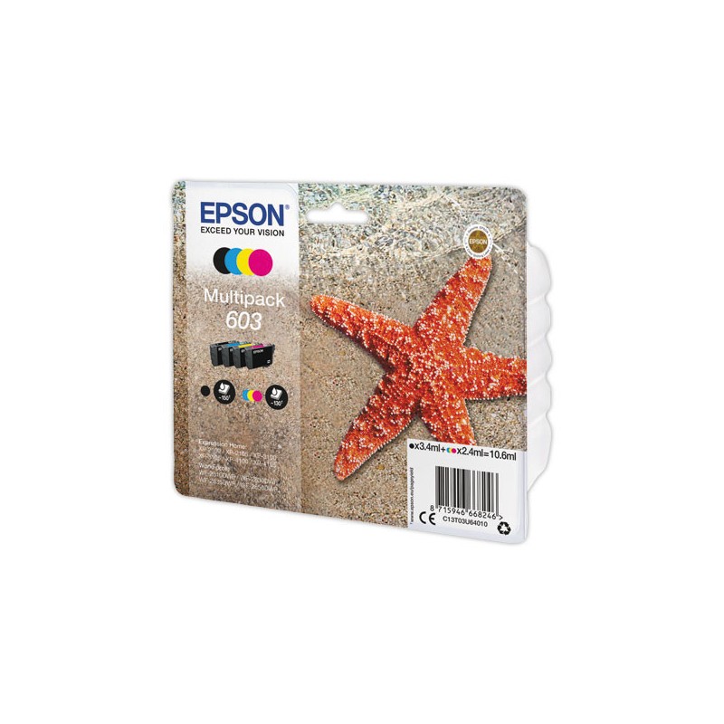 CARTOUCHES EPSON 603 N.C.J.M MULTIPACK  x4 - Fiducial