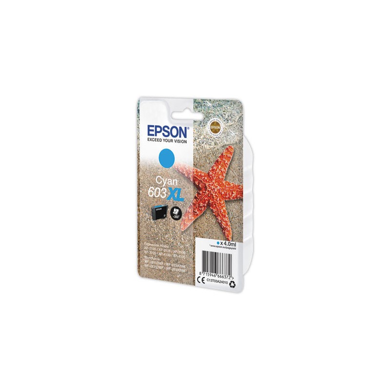 Cartouche Epson 603 XL cyan  - Fiducial