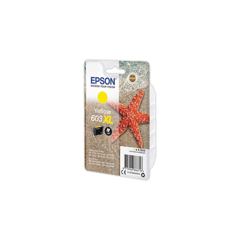 Cartouche Epson 603 XL Jaune  - Fiducial