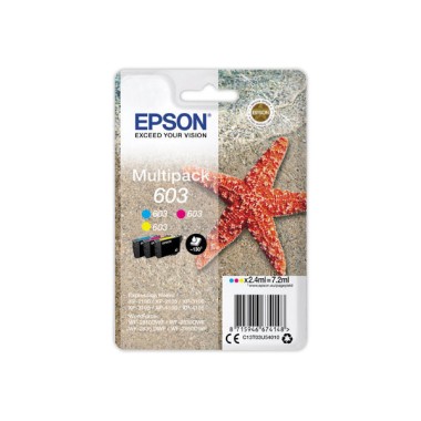 Cartouche Epson 603 3 couleurs multipack - C M Y  x3 - Fiducial