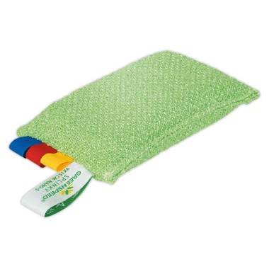 Éponge microfibre abrasive 9x15 verte  - Fiducial