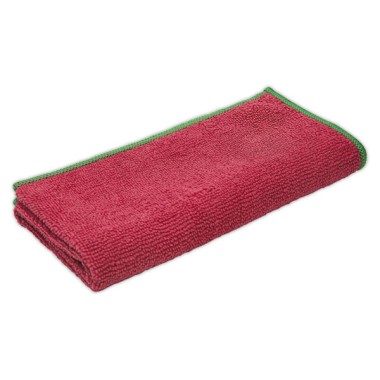 Lavette en microfibre Rouge 40x40 cm Greenspeed  - Fiducial
