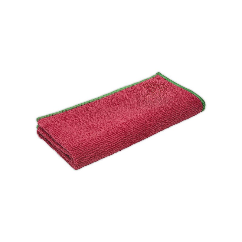 Lavette en microfibre Rouge 40x40 cm Greenspeed  - Fiducial