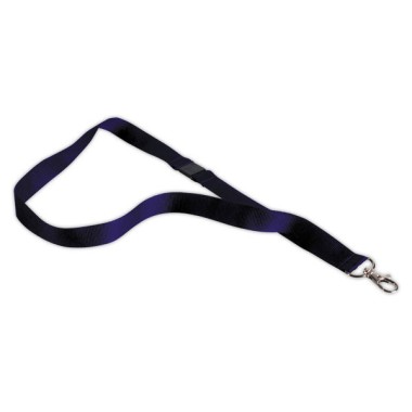 Lacets textile bleu pour badges  x10 - Fiducial