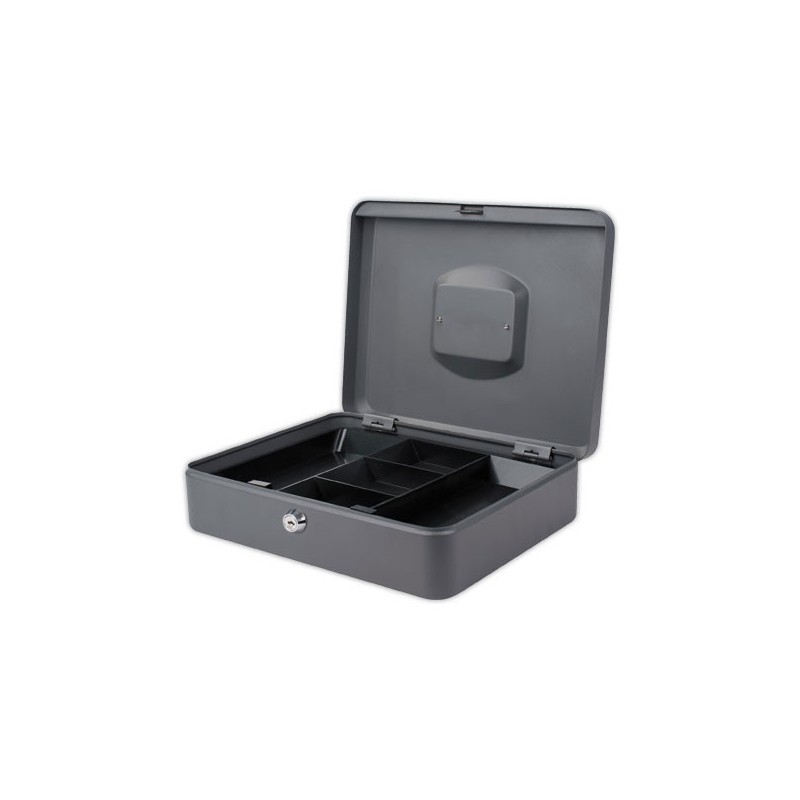 Caissette à monnaie avec serrure cylindrique 30cm gris  - Fiducial