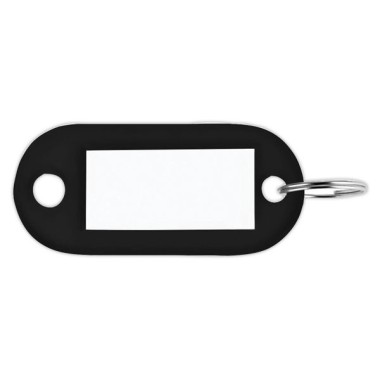 porte-clés avec étiquettes noirs  x100 - Fiducial