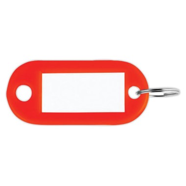 porte-clés avec étiquettes rouges  x100 - Fiducial