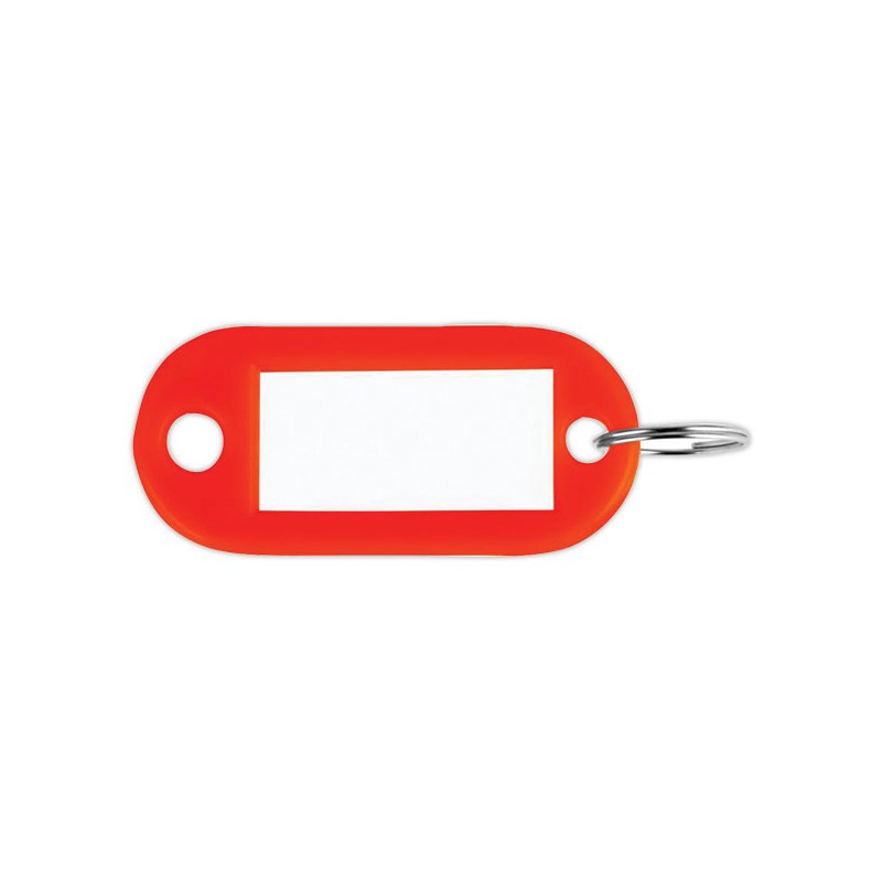 porte-clés avec étiquettes rouges  x100 - Fiducial