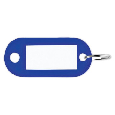 porte-clés avec étiquettes bleus  x100 - Fiducial