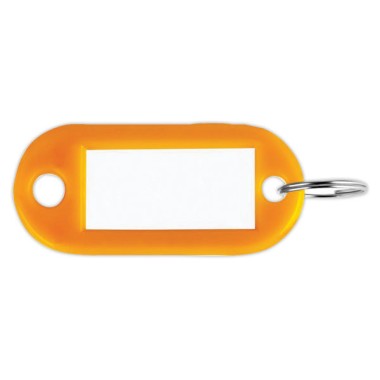 porte-clés avec étiquettes oranges  x100 - Fiducial