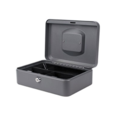 Caissette à monnaie avec serrure cylindrique 25cm gris  - Fiducial