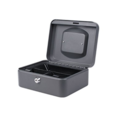 Caissette à monnaie avec serrure cylindrique 20cm gris  - Fiducial